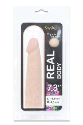 Фаллоимитатор-насадка 7,3 дюйма (с креплением для страпона) от sex shop Hustler