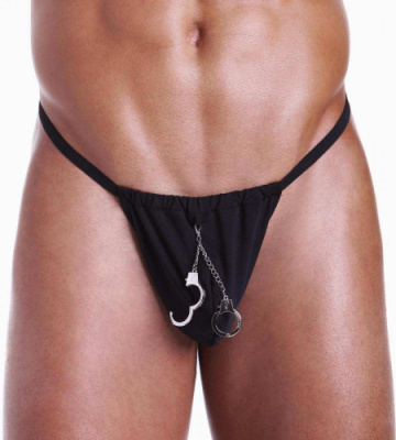 Мужские стринги Handcuff G-string от sex shop Hustler