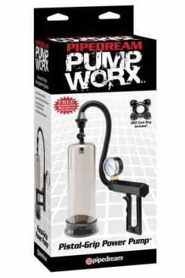 Помпа мужская Pistol-Grip Power черная от sex shop Hustler