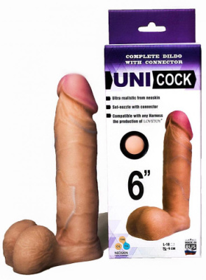 Насадка для страпона UNICOCK 6 дюймов от sex shop Hustler