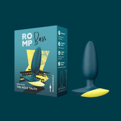 Анальная вибропробка Romp Bass (10 режимов, перезаряжаемая) от sex shop Hustler