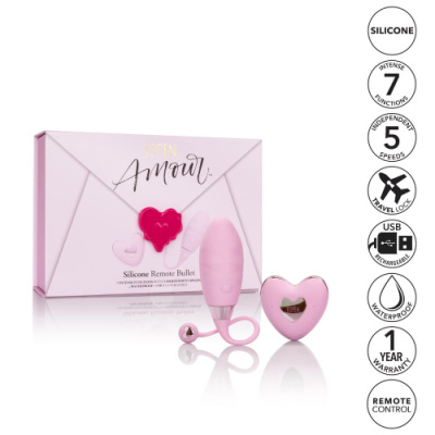 Виброяйцо AMOUR Remote Bullet (с пультом ДУ) Hustler.kz Виброяйцо AMOUR Remote Bullet (с пультом ДУ) от sex shop Hustler