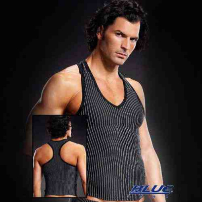 Борцовка с V-образным врезом в полоску от sex shop Hustler