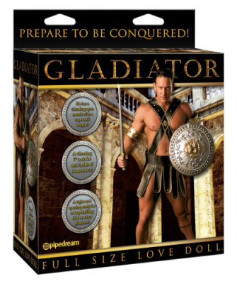 Секс кукла мужчина с вибрацией Gladiator Love Doll (с языком и фаллосом) от sex shop Hustler