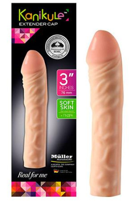 Насадка на член Extender Cap 3" – удлинитель пениса от sex shop Hustler