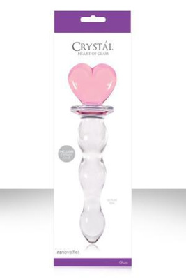 Анальный стимулятор-елочка Crystal Heart of glass из стекла от sex shop Hustler