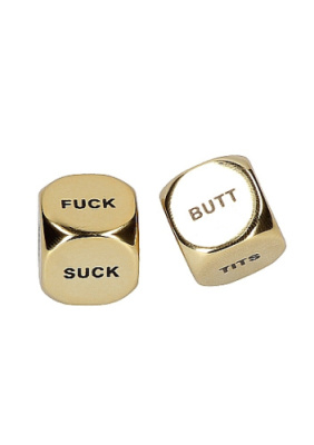 Золотистые секс кубики Kink Dice Hustler.kz Золотистые секс кубики Kink Dice от sex shop Hustler