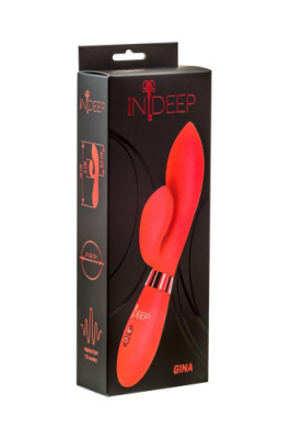 Вагинально клиторальный вибратор Gina (10 режимов) от sex shop Hustler
