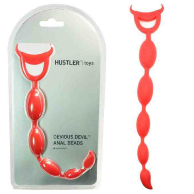 Анальные шарики из силикона Devious devil от sex shop Hustler