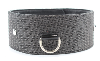 БДСМ ошейник из кожи с тиснением от sex shop Hustler