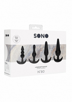Анальные пробки 4-Piece Butt Plug No. 80 (набор из 4 шт.) от sex shop Hustler