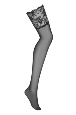 Нейлоновые чулки черные Charmea от sex shop Hustler фото-1