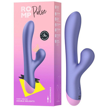 Вибратор-кролик Romp Pulse с вакуумно-волновой стимуляцией от sex shop Hustler