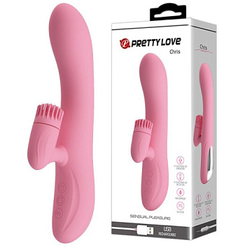 Вибратор кролик с вращающимся стимулятором клитора Chris от sex shop Hustler