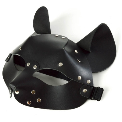 Объемная кожаная маска Pussy от sex shop Hustler