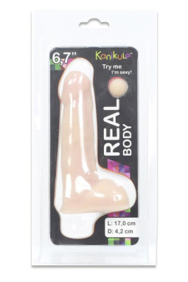 Искусственный фаллос 6,7 дюймов (насадка для страпона) от sex shop Hustler