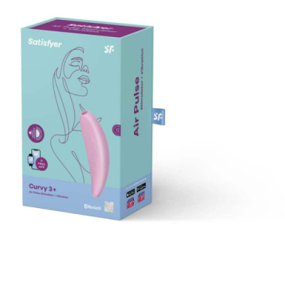 Satisfyer Curvy 3+ (управление со смартфона) - бесконтактный стимулятор от sex shop Hustler