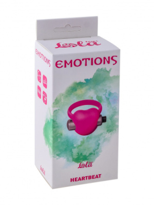 Эректильное кольцо с вибрацией Emotions Heartbeat pink от sex shop Hustler