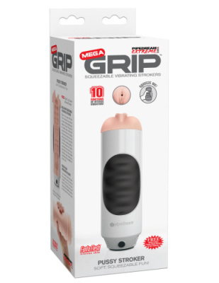 Мастурбатор-вагина с вибрацией Mega Grip Vibrating от sex shop Hustler
