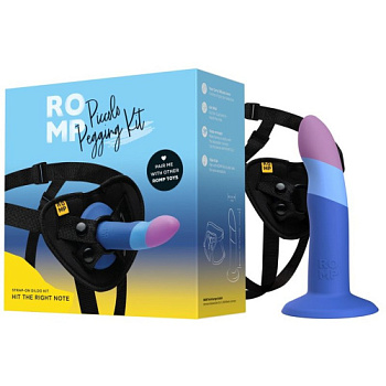 Страпон и регулируемые трусики – комплект Romp Piccolo Pegging Kit от sex shop Hustler