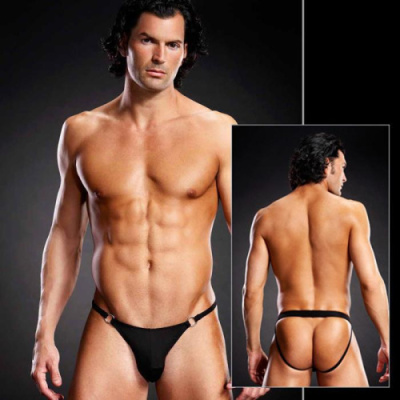 Трусы-джоки с металлическими кольцами от sex shop Hustler