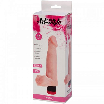 Вибратор из киберкожи ART-Style №10 от sex shop Hustler