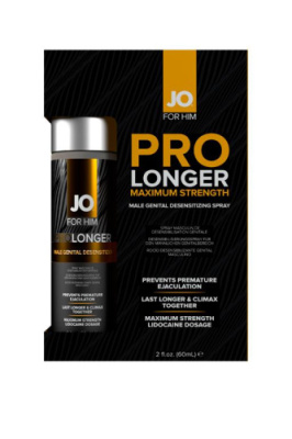 Спрей с лидокаином для мужчин продлевающий эрекцию JO PROlonger maximum strength от sex shop Hustler