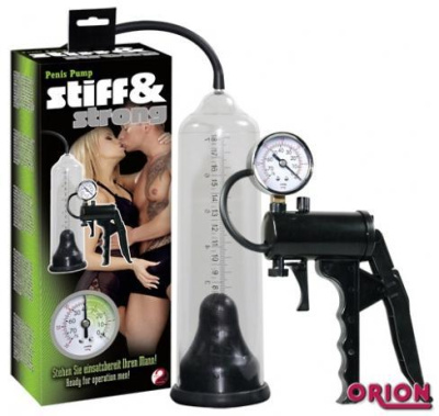 Вакуумная помпа для мужчин (с манометром) от sex shop Hustler