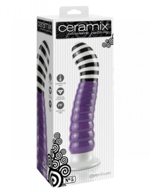 Керамическая анальная игрушка Ceramix №5 фиолетовая от sex shop Hustler