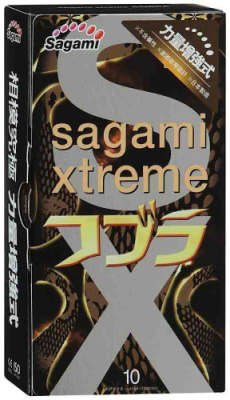 Презервативы Sagami Xtreme Cobra (уникальная форма) - 10 шт. от sex shop Hustler