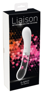 Вибратор LIAISON G-Spot - силикон и стекло с подсветкой от sex shop Hustler