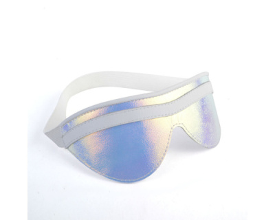 Белая маска на глаза с неоновым покрытием от sex shop Hustler