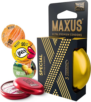 Презервативы MAXUS AIR Special точечно-ребристые от sex shop Hustler