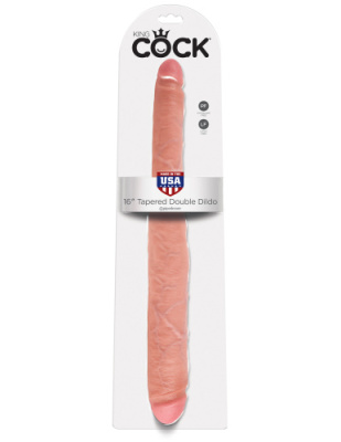 Фаллоимитатор двухсторонний 16 дюймов из серии King Cock от sex shop Hustler