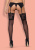 Нейлоновые чулки черные Charmea от sex shop Hustler фото-2