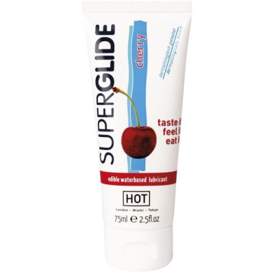 Смазка со вкусом вишни Super Glide Cherry от sex shop Hustler