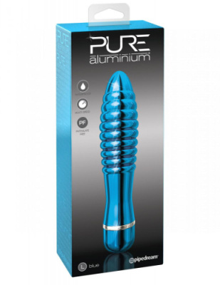 Вибратор Blue large - рельефный голубой от sex shop Hustler