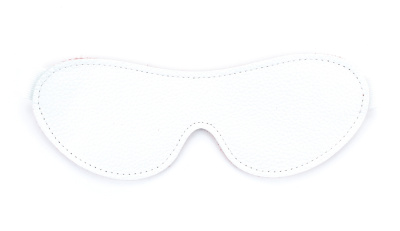 Белая кожаная маска от sex shop Hustler