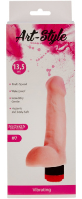 Вибратор из киберкожи ART-Style №7 от sex shop Hustler