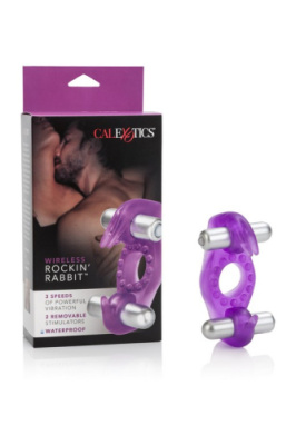 Кольцо на пенис с двумя вибропульками Wireless Rockin’ Rabbit от sex shop Hustler