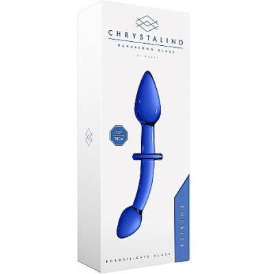 Двусторонний стеклянный стимулятор Chrystalino Doubler от sex shop Hustler