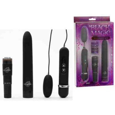 Набор вибраторов для эротических игр Black Magic от sex shop Hustler