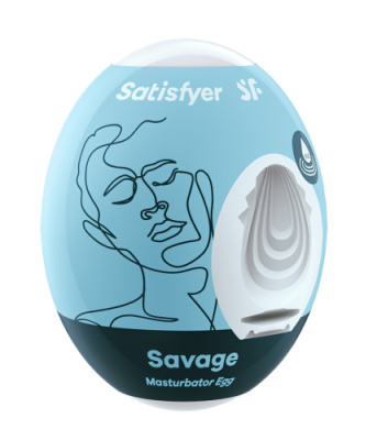 Satisfyer Egg Single яйцо мастурбатор, рельеф Savage от sex shop Hustler