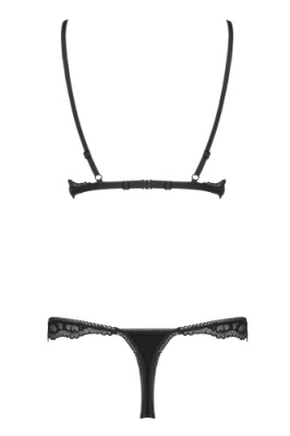Черный комплект Arisha (сексуальные стринги и лиф) от sex shop Hustler фото-5