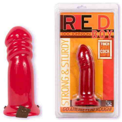 Фаллопротез красный на трусиках 7 дюймов от sex shop Hustler