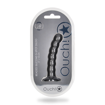 Рельефный силиконовый Beaded Dildo G-Spot, 13 см от sex shop Hustler