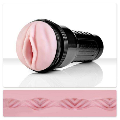 Вагина-мастурбатор с волнообразным каналом Fleshlight: Pink Lady Vortex от sex shop Hustler