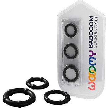 Эрекционные кольца Babooom Ring (3 шт) от sex shop Hustler