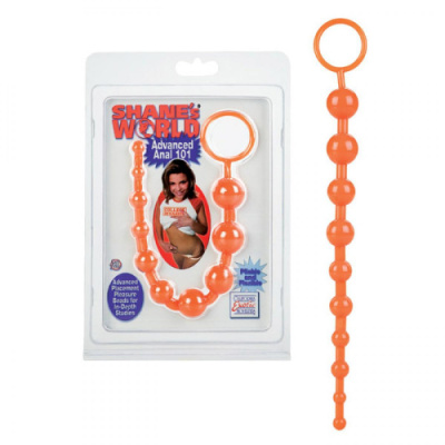 Цепочка для анальной стимуляции оранжевая Shane`s World от sex shop Hustler