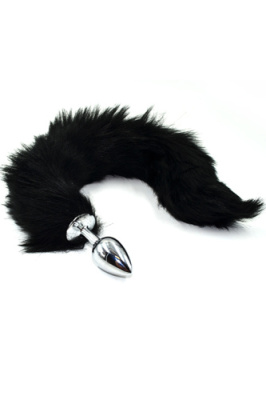 Анальная пробка с хвостом на гибком каркасе от sex shop Hustler